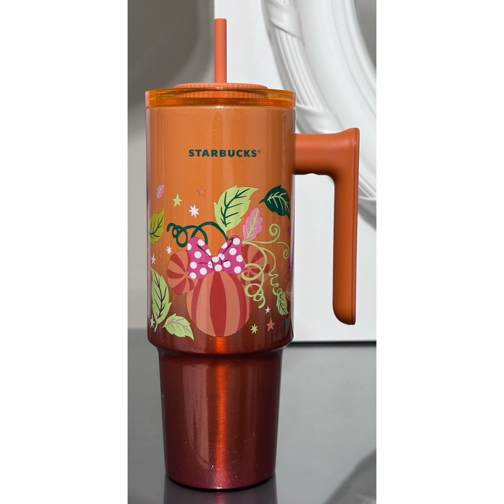 DISNEY PARKS‎ STARBUCKS 2025 Mickey and Minnie Mouse Icon Pumpkins 30oz Tumbler